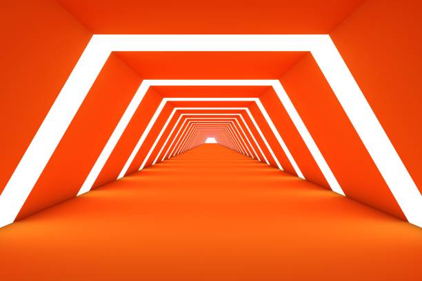 istock 3d render, abstract urban background, empty corridor, room, concrete walls, illuminated tunnel, sun rays, daylight, light and shadows 1339605216