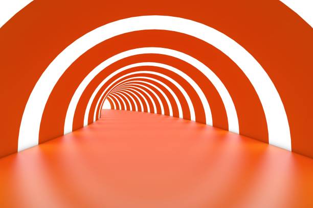 istock 3d render, abstract urban background, empty corridor, room, concrete walls, illuminated tunnel, sun rays, daylight, light and shadows 1339605796