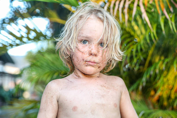 istock Cute kid in tropical garden 1339615999