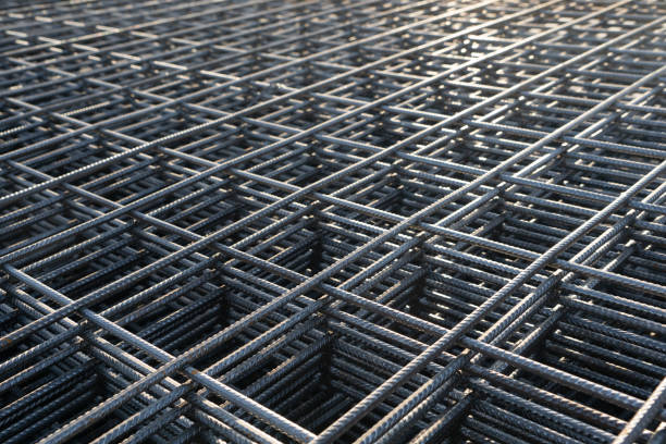 istock The rebar is bonded with steel wire for use as a construction infrastructure. Which part of the rebar has rusted due to chemical reactions. 1339623875