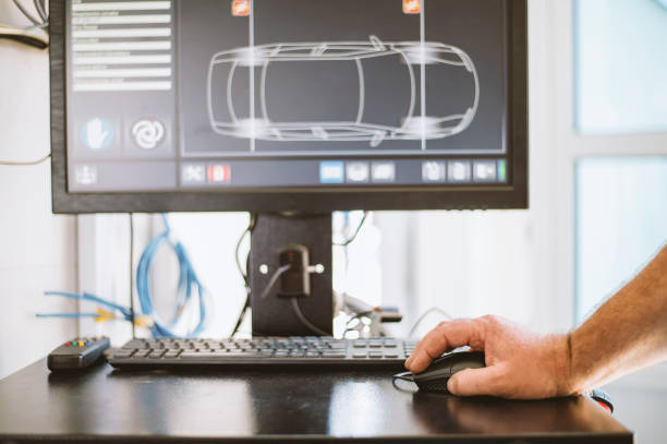 istock Mechanic doing car diagnostic in auto repair shop 1339626071