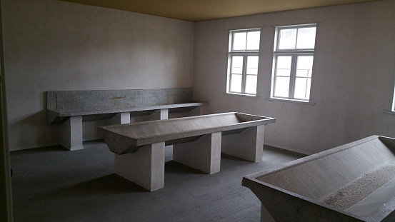 Herzogenbusch Concentration Camp Memorial Site Summer Cloudy Day Stock