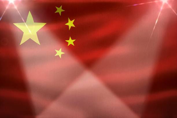 istock China flag - realistic waving fabric flag 1339640095