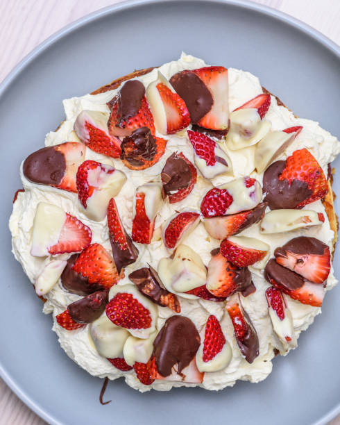 istock A homemade Keto sponge cake featuring whipped cream 1339643271
