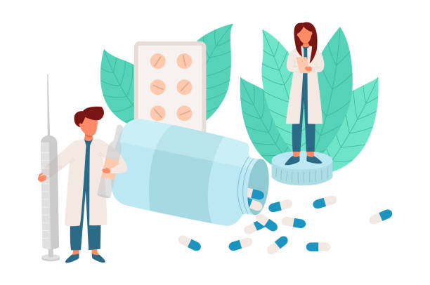 istock Pharmacy concept. Pharmacists take care about people 1339651910