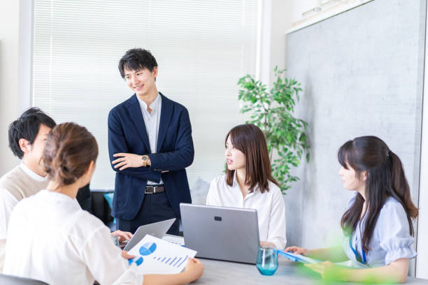 istock Young office worker at a venture company 1339653951