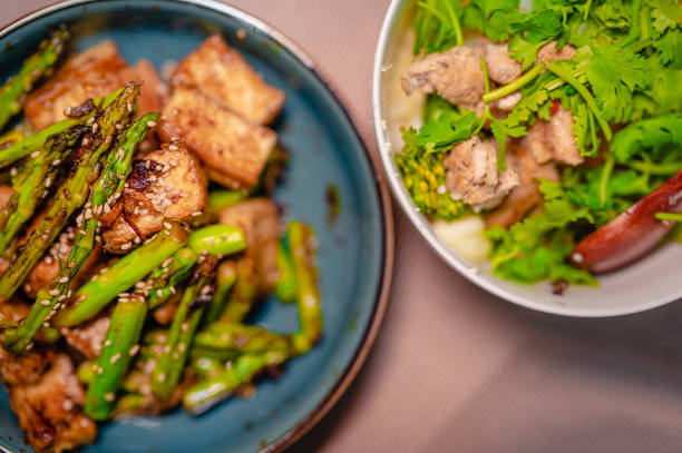 asian chinese food on table