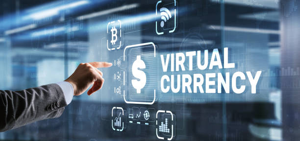 istock Virtual Currency Exchange Investment concept. Financial Technology Background 1339656703