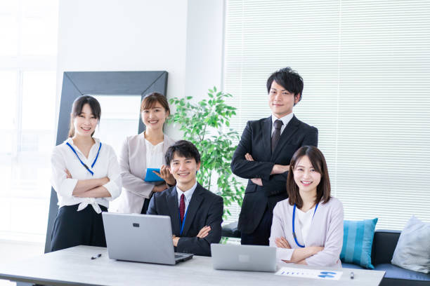istock Young businessperson working in a clean office 1339664246