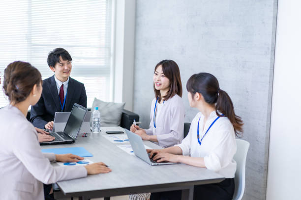 istock Business person working in clean office 1339665723