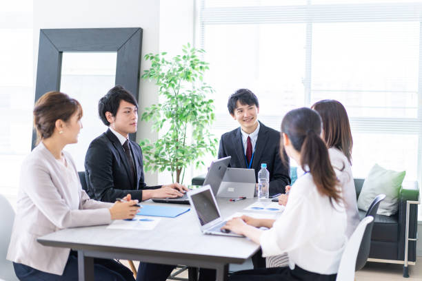istock Business person working in clean office 1339665741