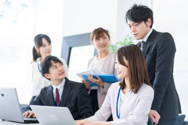istock Business person working in clean office 1339665744