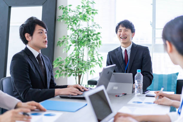 istock Business person working in clean office 1339665752