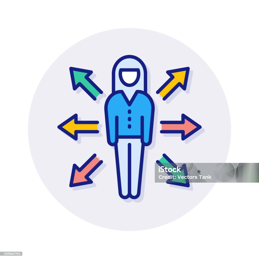 Multi Tasker Icons Multi Task Stock Illustration - Download Image Now - Circle, Color ...