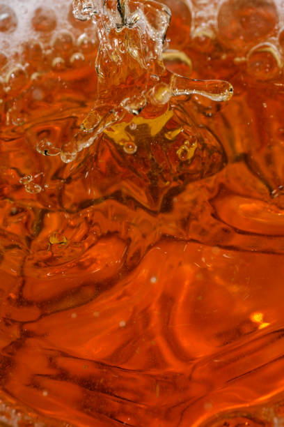 istock Drops and bubbles of light beer 1339669943
