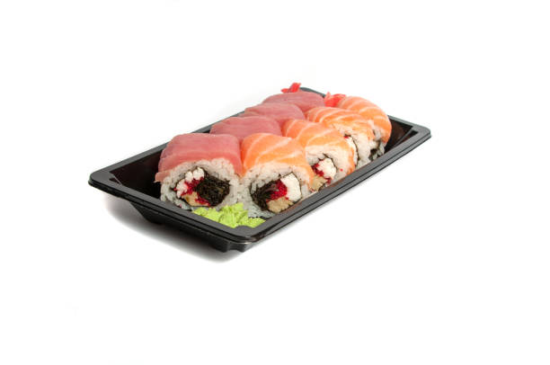 istock philadelphia roll on white/ Very tasty 1339670154