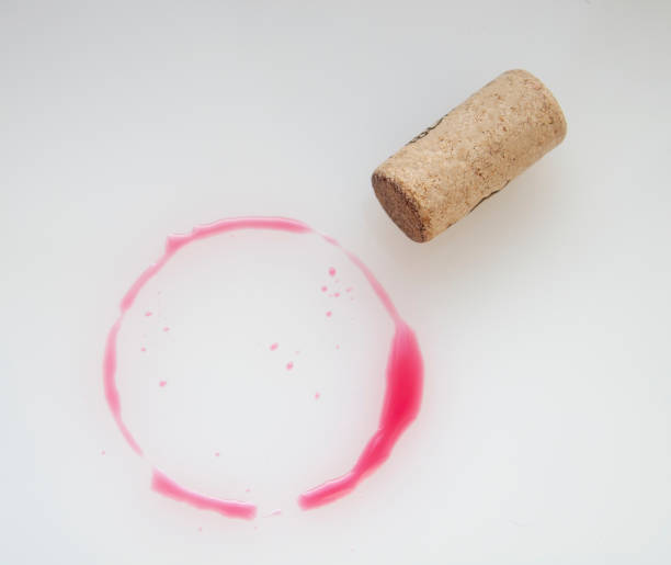 istock Vintage wine cork on the white background 1339673439