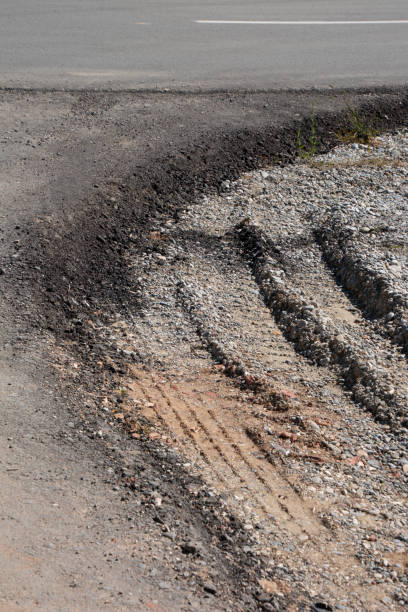 istock asphalt or tar road small part of it on the construction site made for heavy construction vehicles 1339679505