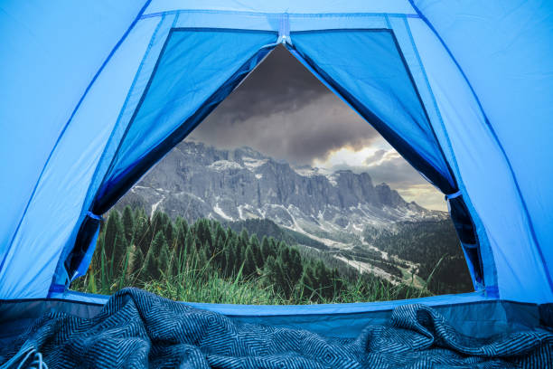 istock view from touristic tent to mountain valley 1339679970