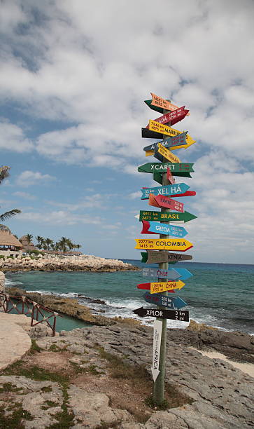 istock Direction sign in Xcaret 133968116