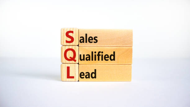 istock SQL sales qualified lead symbol. Wooden blocks with words 'SQL sales qualified lead'. Beautiful white background. Business and SQL sales qualified lead concept. Copy space. 1339682238