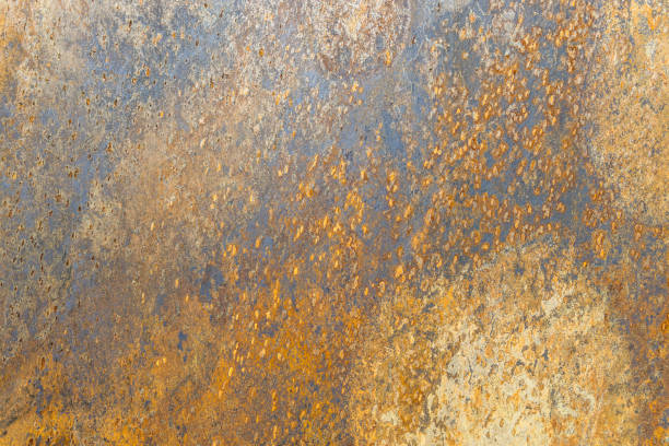 istock Rusty Grunge Textured Steel Plate Surface Background 1339682650