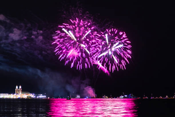 istock Fireworks over Lake Michigan 1339685056