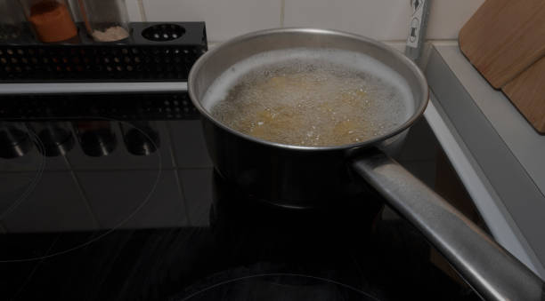 istock Boiling water in a saucepan. Pasta is being cooked 1339686231