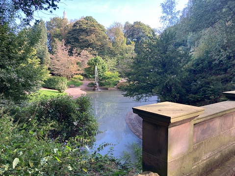 Images of a public park in the midlands