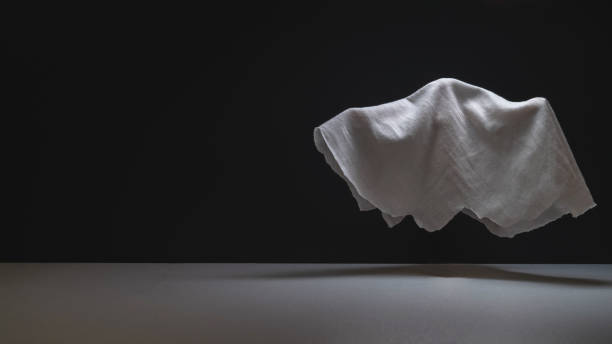 istock Ghost flies with copy space. Halloween holiday. 1339687810