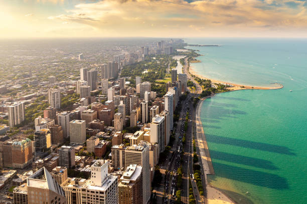 istock Aerial view of Chicago 1339692911