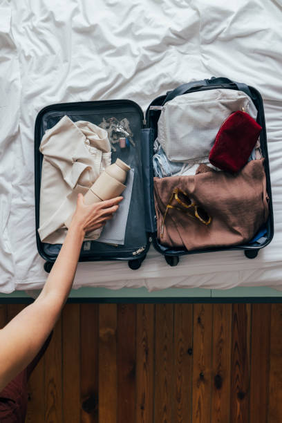istock A packed suitcase on the bed from above 1339709837