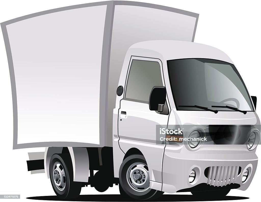 Entrega/caminhão de carga dos - Vetor de Branco royalty-free