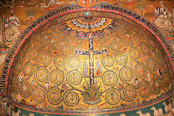 San Clemente church mosaic, Rome, Italy