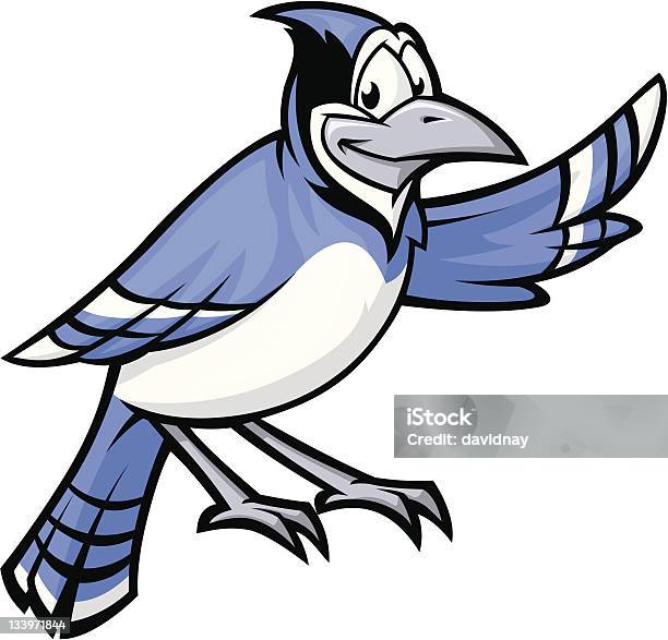 Blue Jay Stock Illustration - Download Image Now - Cartoon, Bird, Blue Jay