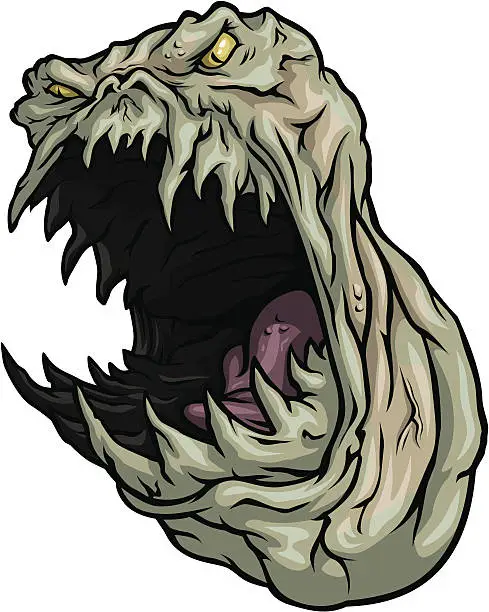 Vector illustration of Sludge Monster