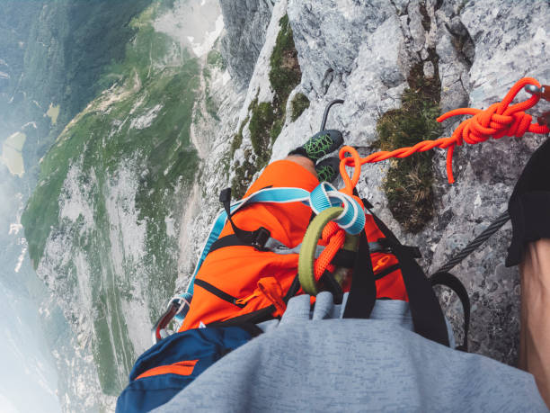 istock Via ferrata POV 1339725654