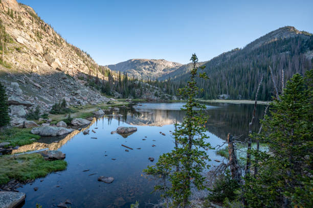 istock Bench Lake landscape from shore 1339726755