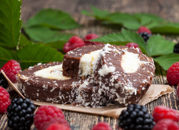 istock chocolate cake with creamy coconut filling 1339729115