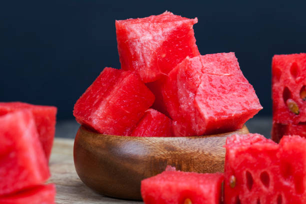 istock sliced red ripe watermelon close up 1339729159