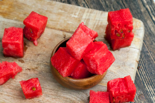 istock sliced red ripe watermelon close up 1339729173