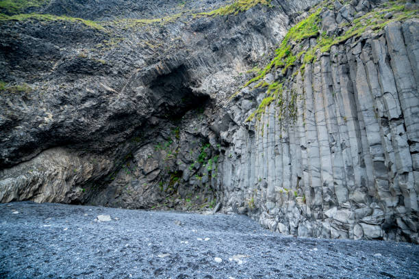 istock Gardar Basalt Columns on Reynisfjara Black Sand Beach, Iceland. 1339753836