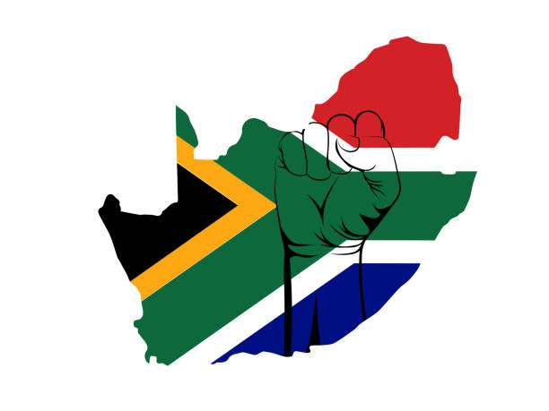 ilustrações, clipart, desenhos animados e ícones de nelson mandela dia 18 de julho - south african flag flag africa south africa