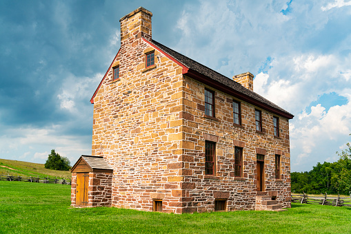 The Stone House served as a field hospital during the American Civil War and is part of the Manassas National Battlefield Park in Manassas, Virginia, USA.