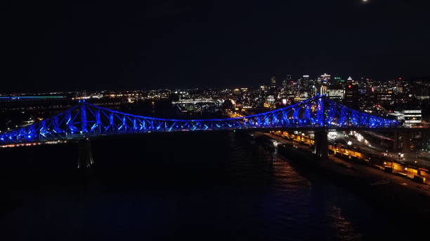 istock Jacques-Cartier Bridge at night 1339763244