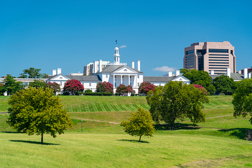 Gambles Hill in downtown Richmond, Virginia, USA on a sunny day.