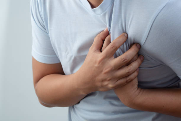 istock The man had a sudden pain in his chest. 1339772339