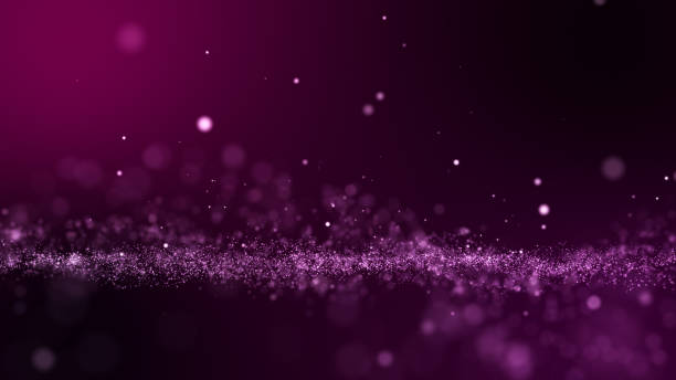 istock Glitter pink purple particles abstract background flickering particles with bokeh effect. 1339775933