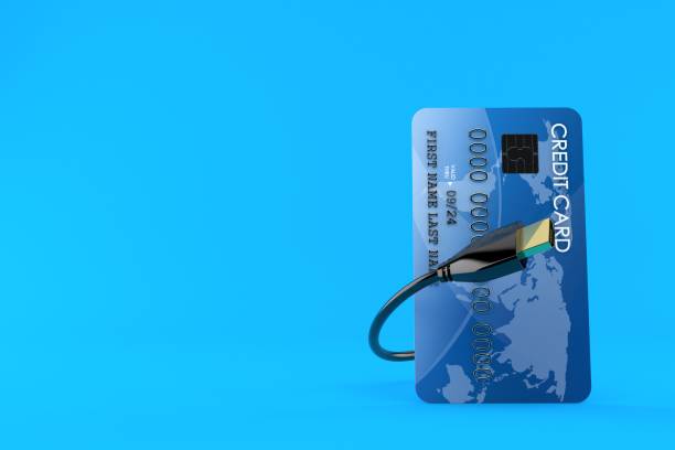 istock Credit card with hdmi cable 1339778724