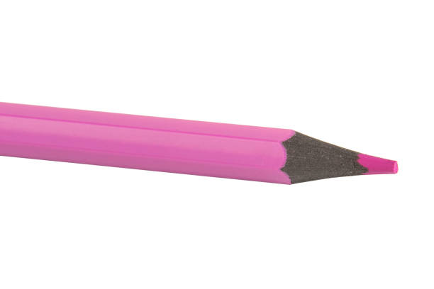 istock Red color pencil isolated on the white 1339778785